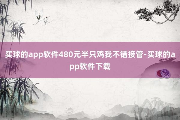 买球的app软件480元半只鸡我不错接管-买球的app软件下载