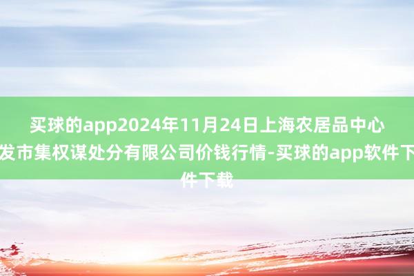 买球的app2024年11月24日上海农居品中心批发市集权谋处分有限公司价钱行情-买球的app软件下载