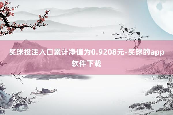 买球投注入口累计净值为0.9208元-买球的app软件下载