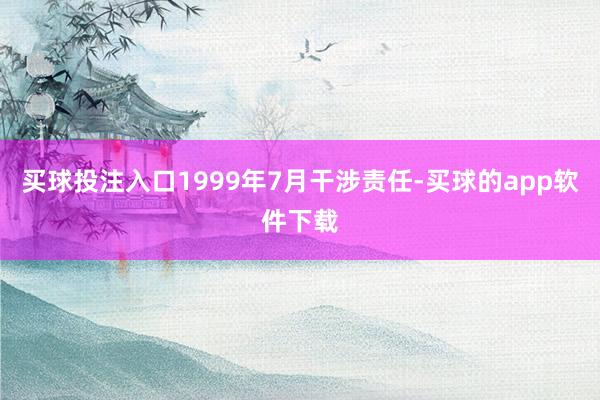买球投注入口1999年7月干涉责任-买球的app软件下载