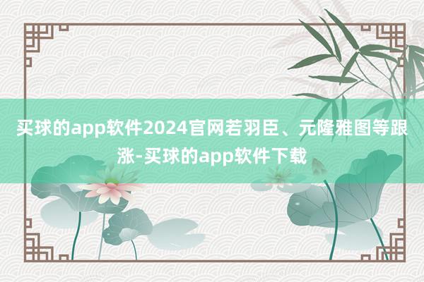 买球的app软件2024官网若羽臣、元隆雅图等跟涨-买球的app软件下载